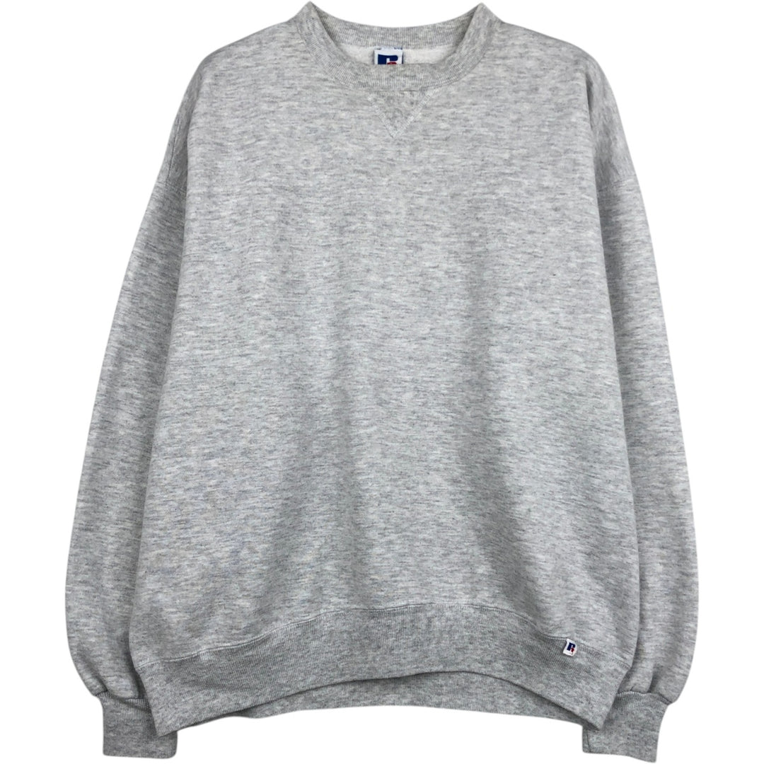 Vintage 90'S Russell ATHLETIC blank sweatshirt, made in the USA, men's size XL. cotton gray type Vintage Second Hand