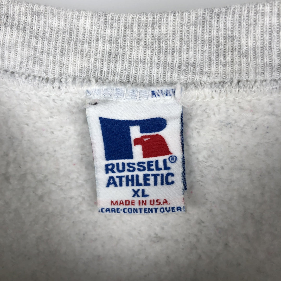 Vintage 90'S Russell ATHLETIC blank sweatshirt, made in the USA, men's size XL. cotton gray type Vintage Second Hand