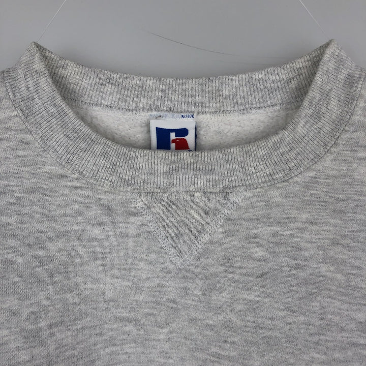 Vintage 90'S Russell ATHLETIC blank sweatshirt, made in the USA, men's size XL. cotton gray type Vintage Second Hand