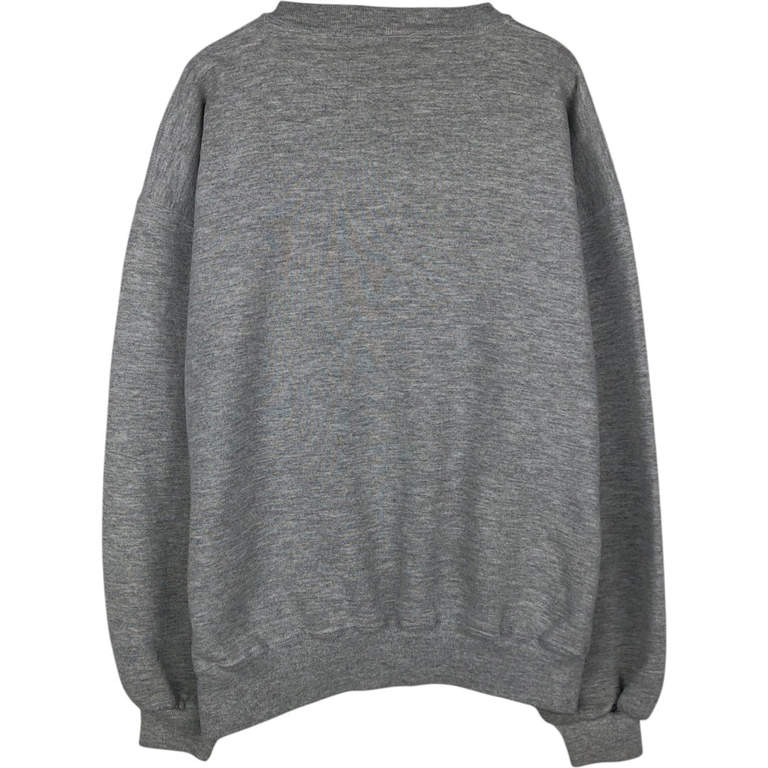 90'S Russell plain blank sweatshirt, sweatshirt, men's size L, vintage polyester gray type Vintage Second Hand