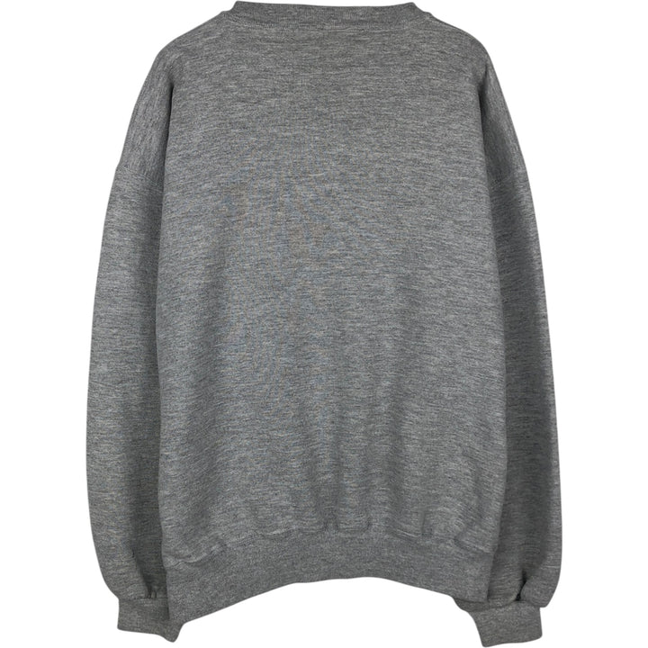 90'S Russell plain blank sweatshirt, sweatshirt, men's size L, vintage polyester gray type Vintage Second Hand