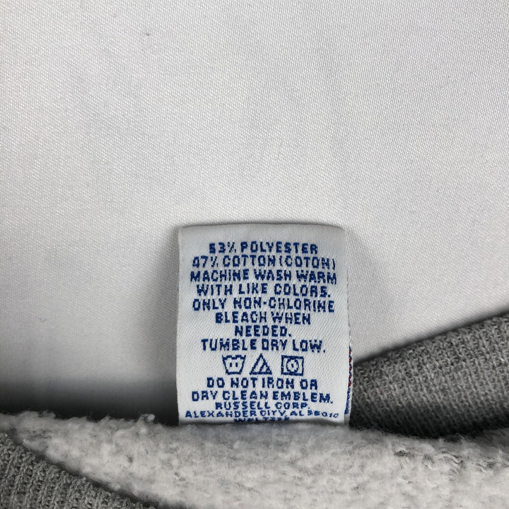 90'S Russell plain blank sweatshirt, sweatshirt, men's size L, vintage polyester gray type Vintage Second Hand