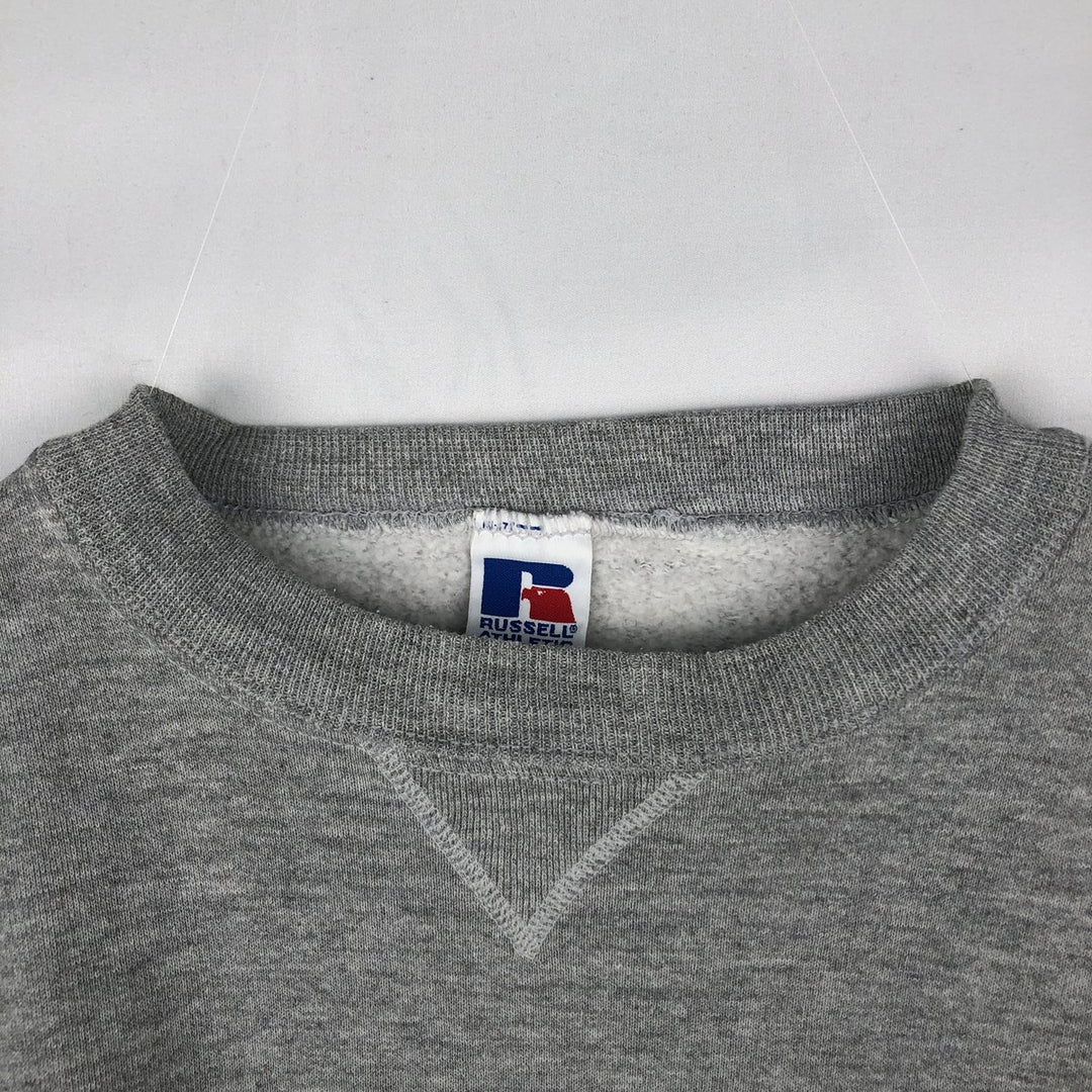 90'S Russell plain blank sweatshirt, sweatshirt, men's size L, vintage polyester gray type Vintage Second Hand