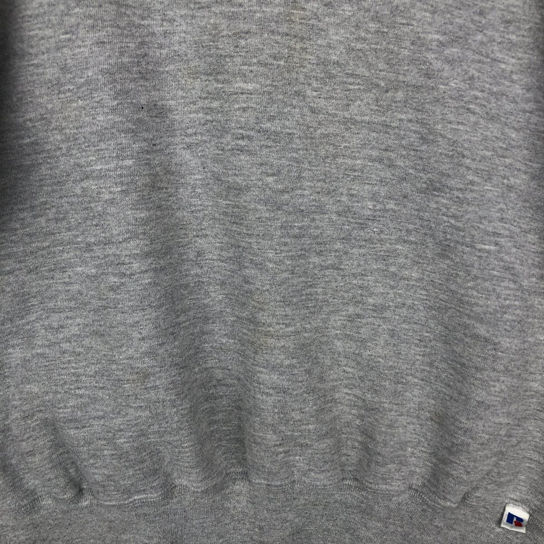 90'S Russell plain blank sweatshirt, sweatshirt, men's size L, vintage polyester gray type Vintage Second Hand