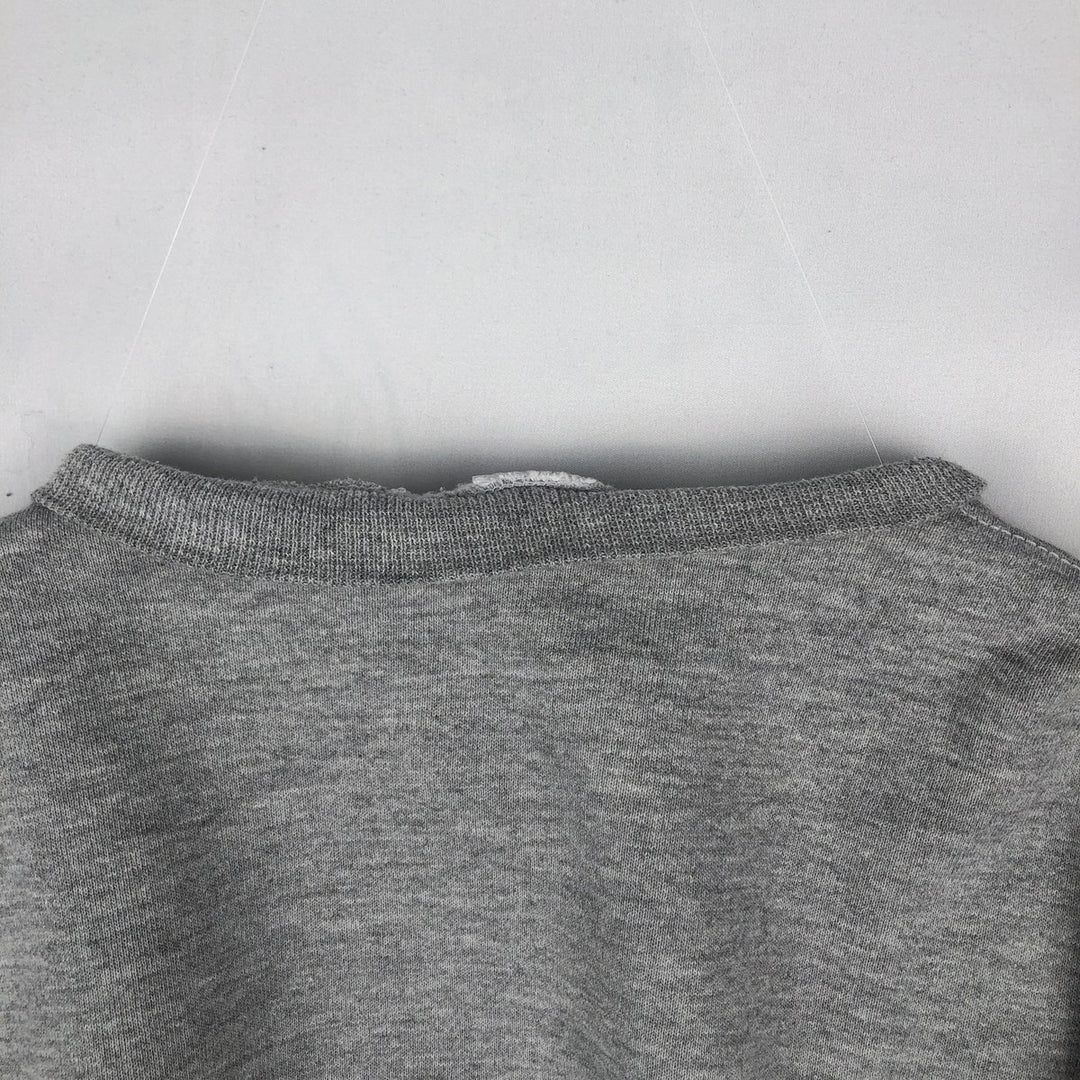 90'S Russell plain blank sweatshirt, sweatshirt, men's size L, vintage polyester gray type Vintage Second Hand