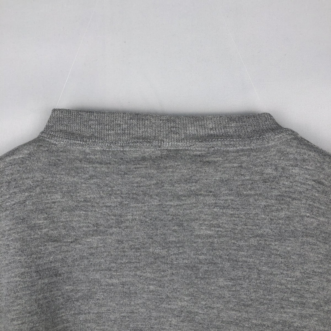90'S Russell plain blank sweatshirt, sweatshirt, men's size L, vintage polyester gray type Vintage Second Hand