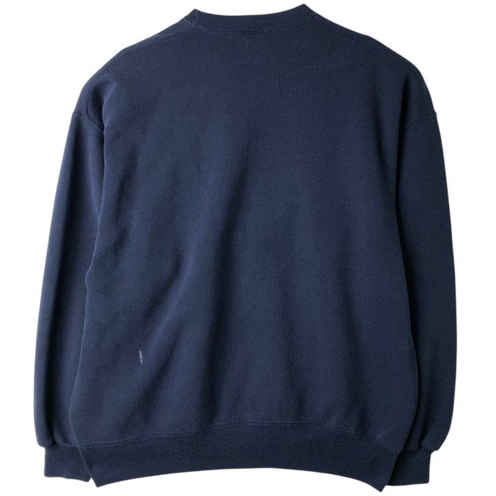 90'S Russell plain blank sweatshirt, sweatshirt, made in USA, men's XL size, vintage cotton navy blue type Vintage Second Hand