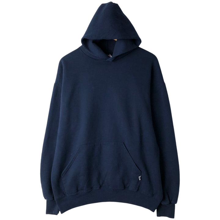 Vintage 90'S Russell pullover sweatshirt, made in the USA, men's size XL cotton navy blue type Vintage Second Hand
