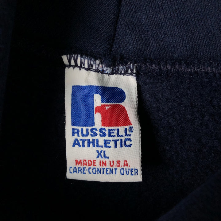 Vintage 90'S Russell pullover sweatshirt, made in the USA, men's size XL cotton navy blue type Vintage Second Hand