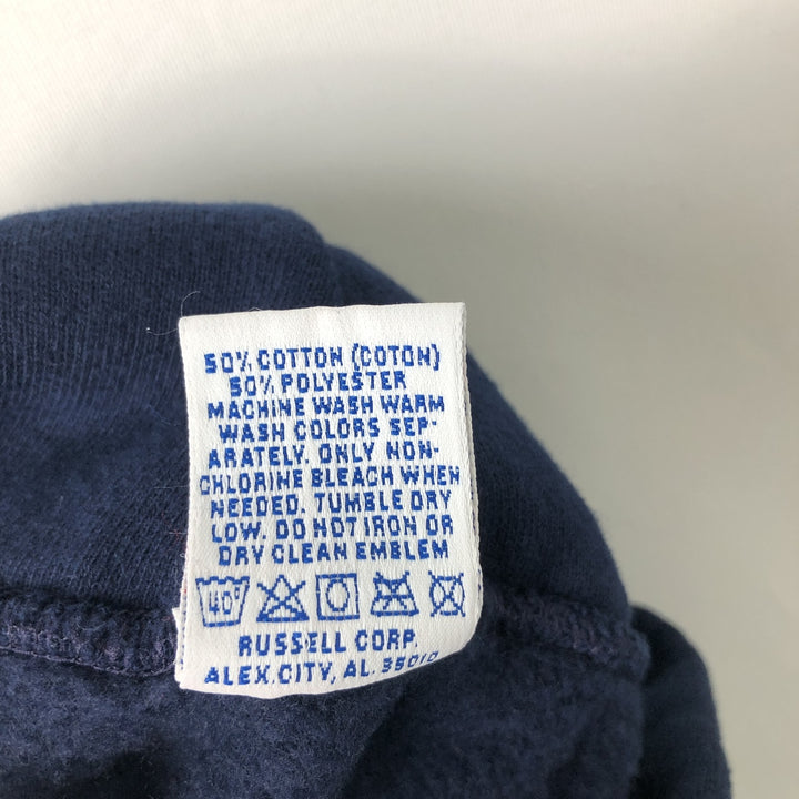 Vintage 90'S Russell pullover sweatshirt, made in the USA, men's size XL cotton navy blue type Vintage Second Hand