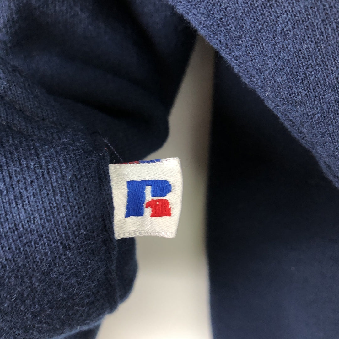 Vintage 90'S Russell pullover sweatshirt, made in the USA, men's size XL cotton navy blue type Vintage Second Hand
