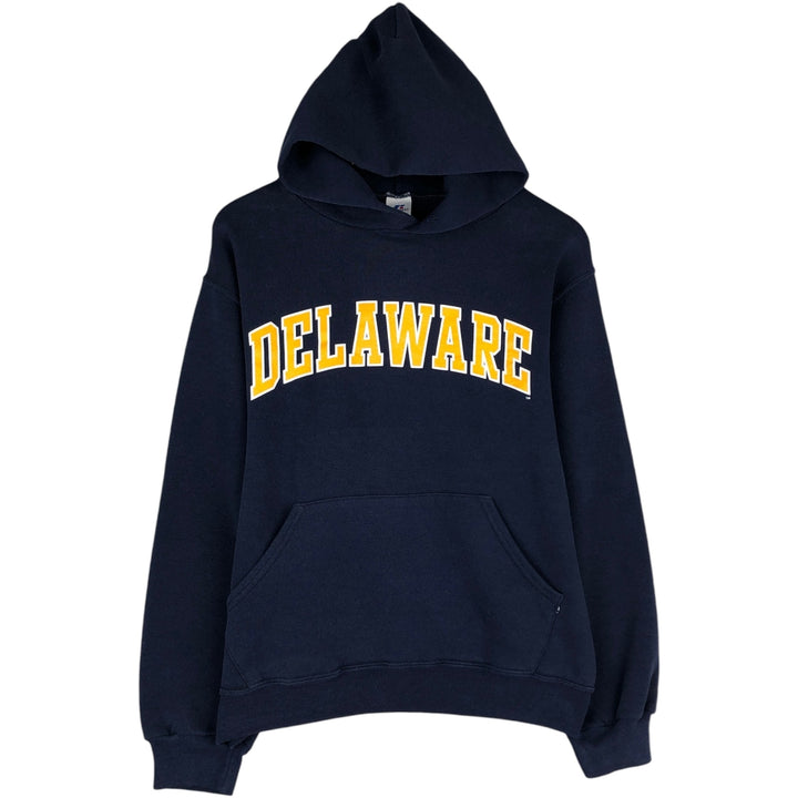 Russell Athletic College Sweatshirt Pullover Hoodie, Men's Size S (approx.) cotton navy blue type Vintage Second Hand