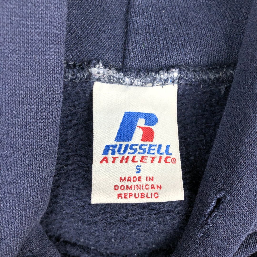 Russell Athletic College Sweatshirt Pullover Hoodie, Men's Size S (approx.) cotton navy blue type Vintage Second Hand