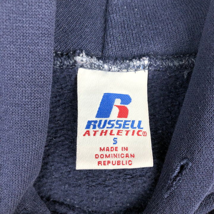 Russell Athletic College Sweatshirt Pullover Hoodie, Men's Size S (approx.) cotton navy blue type Vintage Second Hand