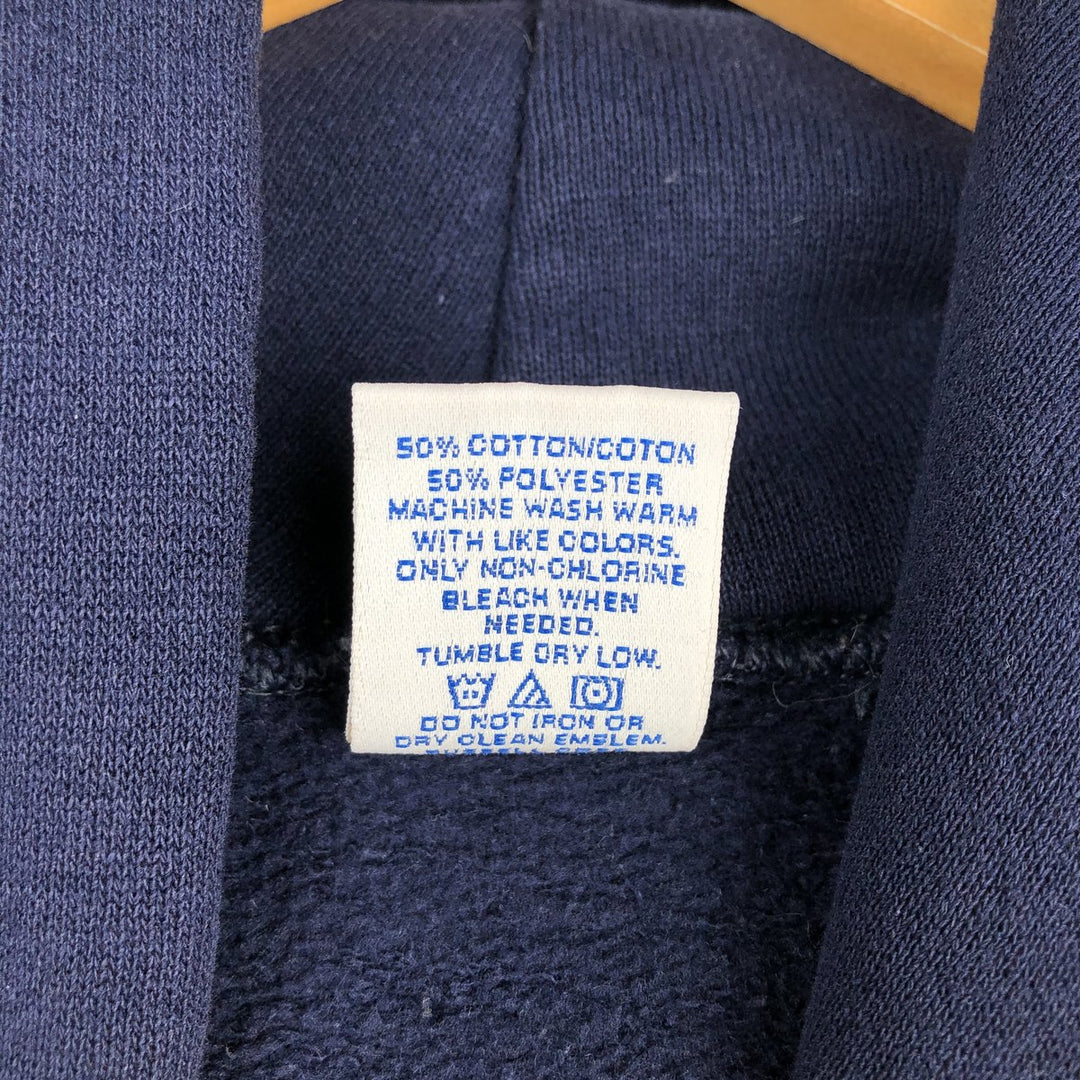 Russell Athletic College Sweatshirt Pullover Hoodie, Men's Size S (approx.) cotton navy blue type Vintage Second Hand