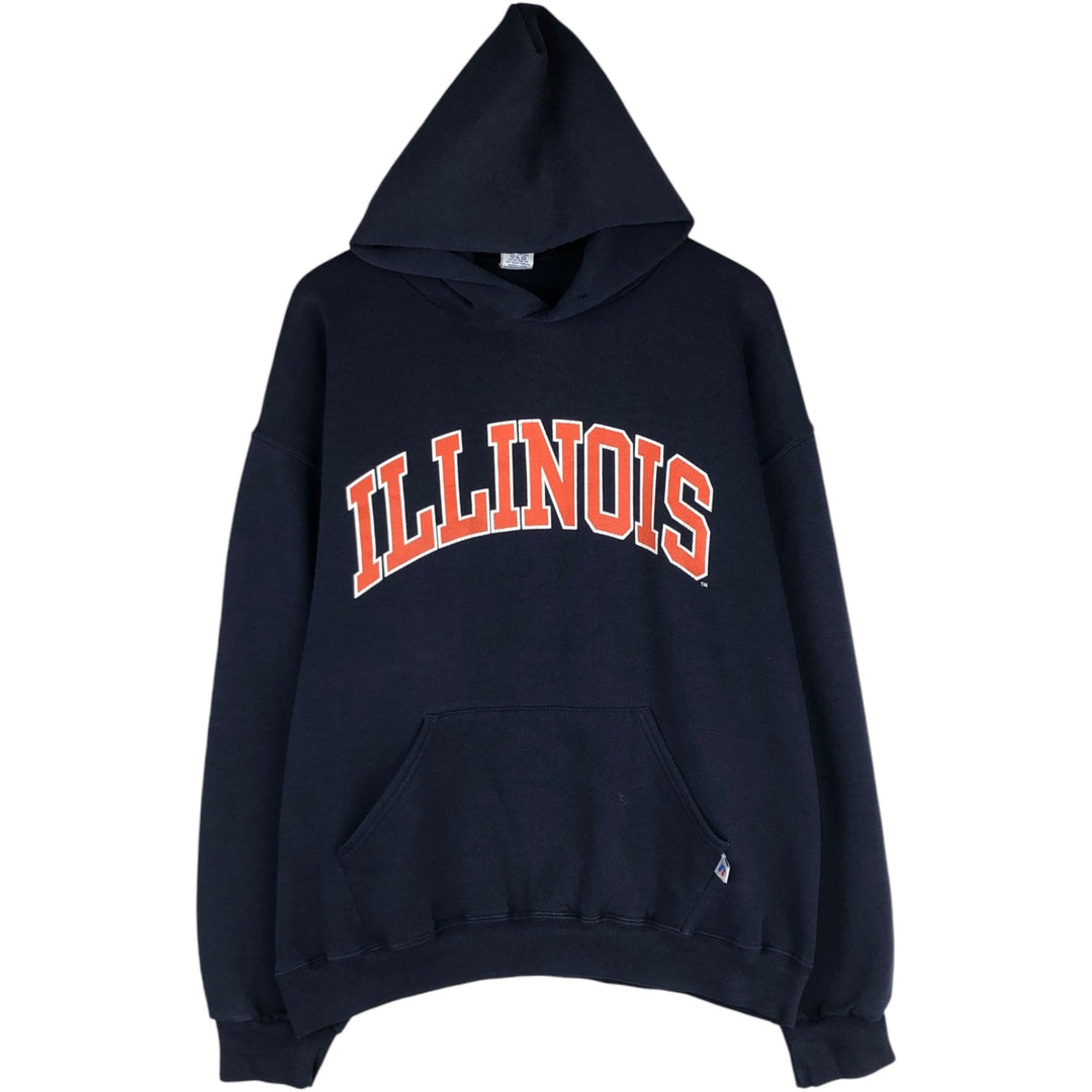 Russell ATHLETIC College Pullover Hoodie, Men's XL cotton navy blue type Vintage Second Hand