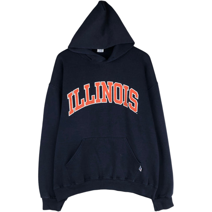 Russell ATHLETIC College Pullover Hoodie, Men's XL cotton navy blue type Vintage Second Hand