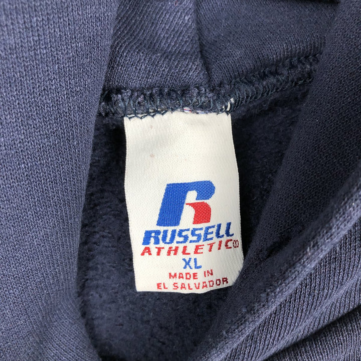 Russell ATHLETIC College Pullover Hoodie, Men's XL cotton navy blue type Vintage Second Hand