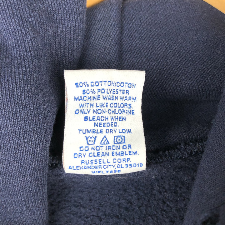 Russell ATHLETIC College Pullover Hoodie, Men's XL cotton navy blue type Vintage Second Hand
