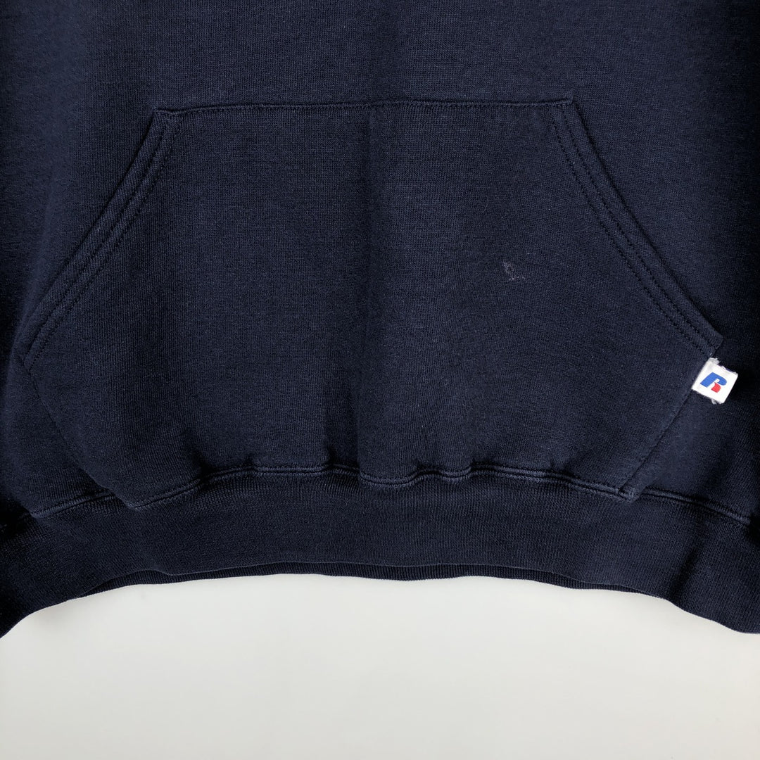 Russell ATHLETIC College Pullover Hoodie, Men's XL cotton navy blue type Vintage Second Hand