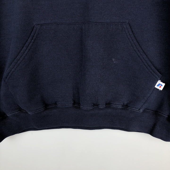 Russell ATHLETIC College Pullover Hoodie, Men's XL cotton navy blue type Vintage Second Hand