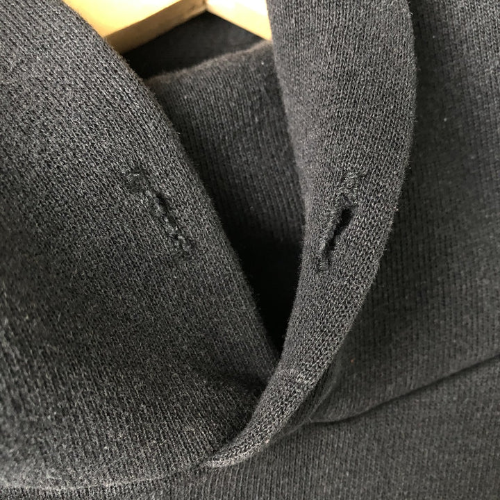 Russell Triple Print College Sweatshirt Pullover Hoodie (Men's Size M) cotton black type Vintage Second Hand