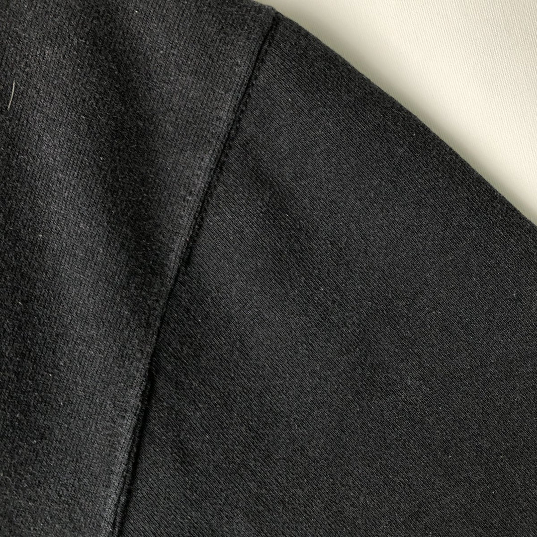 Russell Triple Print College Sweatshirt Pullover Hoodie (Men's Size M) cotton black type Vintage Second Hand