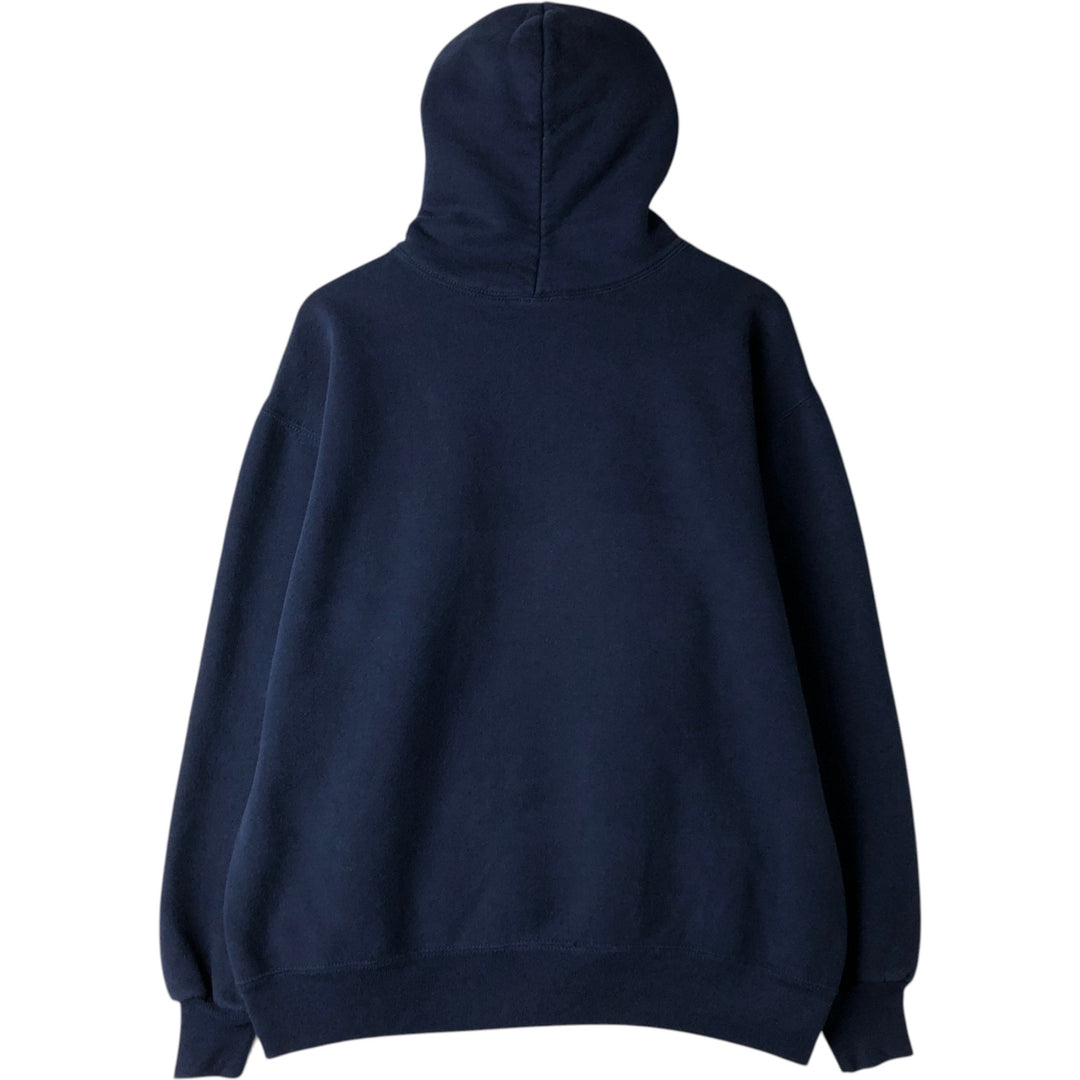 90'S Russell Penn State College Sweatshirt Pullover Hoodie, Made in USA, Men's XXL equivalent, Vintage cotton Navy blue Vintage Second Hand