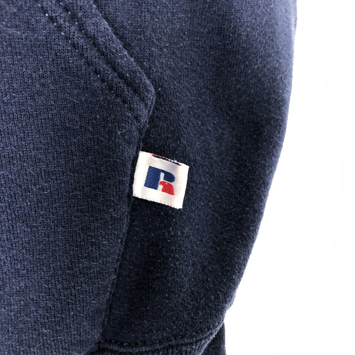 90'S Russell Penn State College Sweatshirt Pullover Hoodie, Made in USA, Men's XXL equivalent, Vintage cotton Navy blue Vintage Second Hand