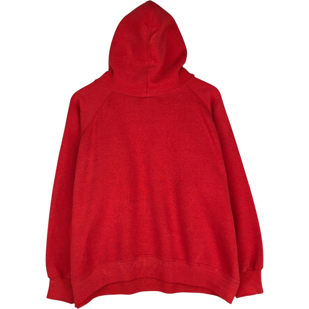 BASSETT-WALKER College Sweatshirt Pullover Hoodie, Made in USA, Men's XL equivalent. polyester red type Vintage Second Hand