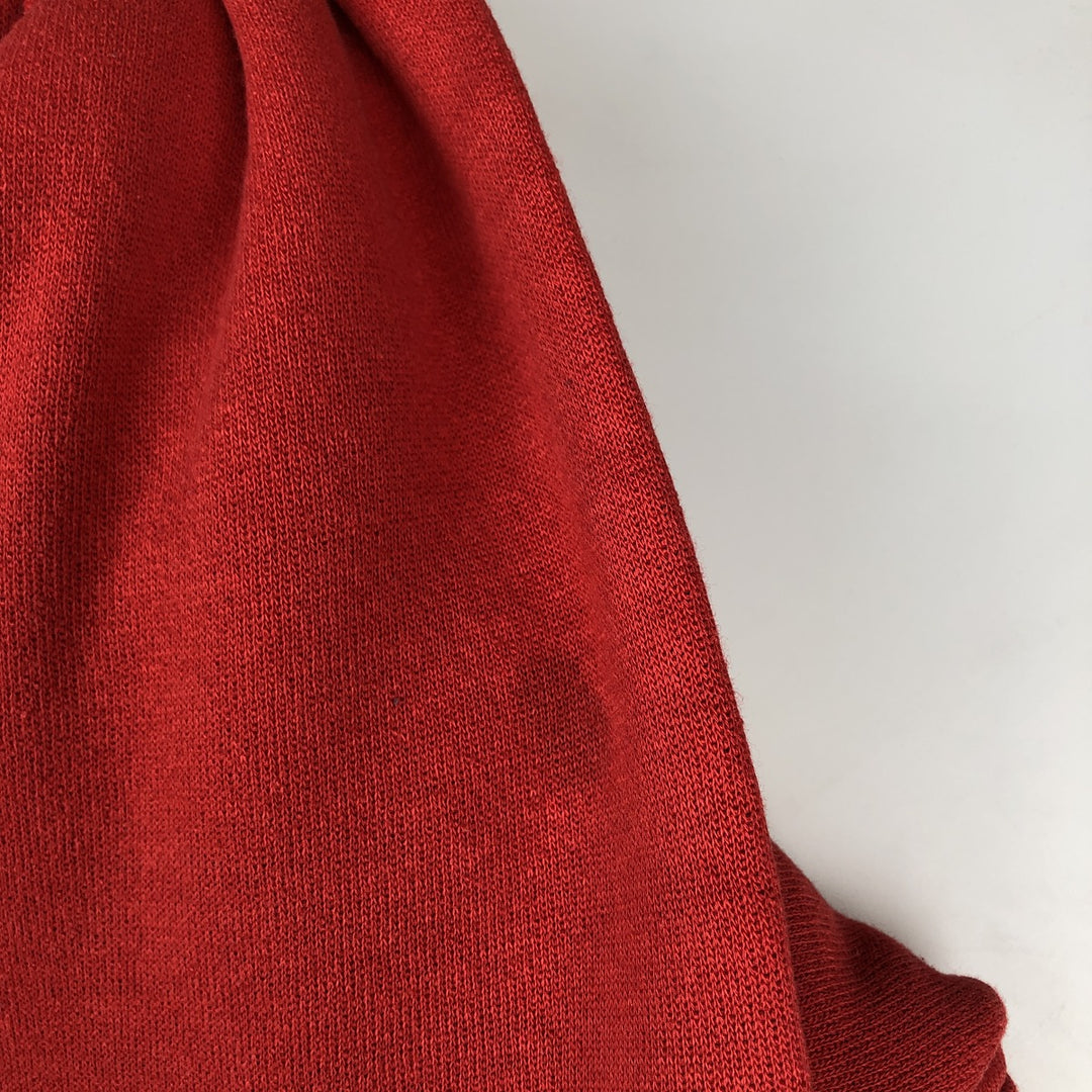 BASSETT-WALKER College Sweatshirt Pullover Hoodie, Made in USA, Men's XL equivalent. polyester red type Vintage Second Hand