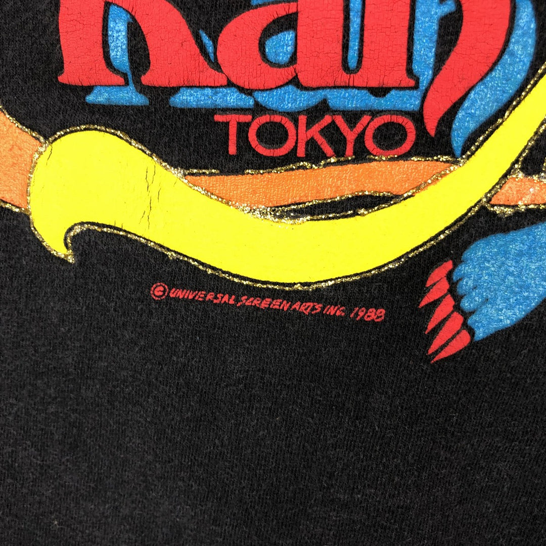 80'S ONEITA ROYAL KAN Advertising T-Shirt, Made in USA, Men's Size M (approx.), Vintage cotton black type Vintage Second Hand