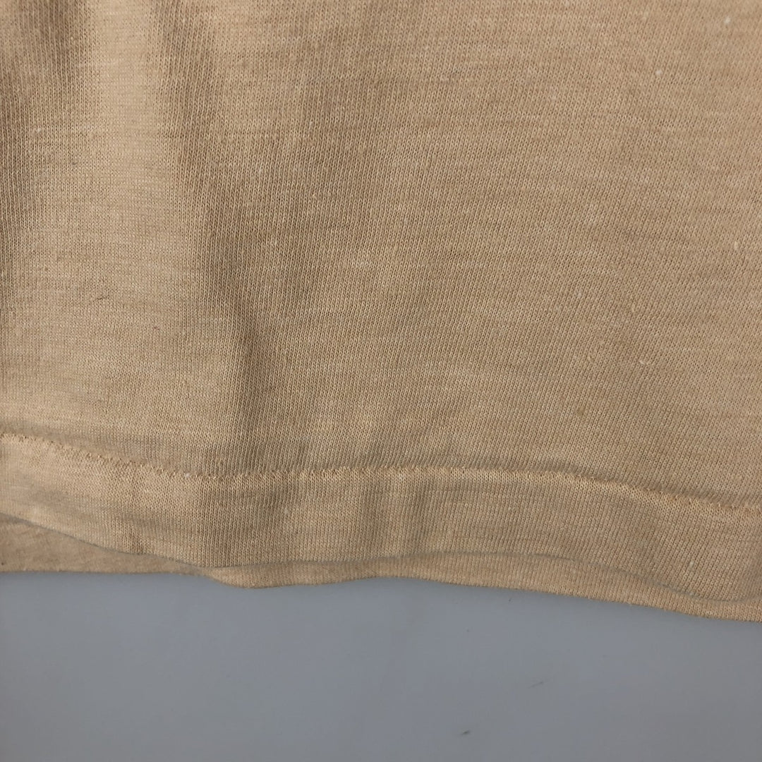 80s-90'S SNEAKERS RISH HURRICANE Irish Hurricane Advertising T-Shirt, Made in USA, Men's XL equivalent, Vintage polyester Beige type Vintage Second Hand