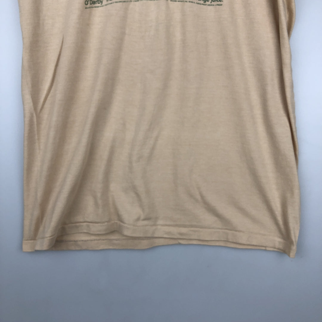 80s-90'S SNEAKERS RISH HURRICANE Irish Hurricane Advertising T-Shirt, Made in USA, Men's XL equivalent, Vintage polyester Beige type Vintage Second Hand