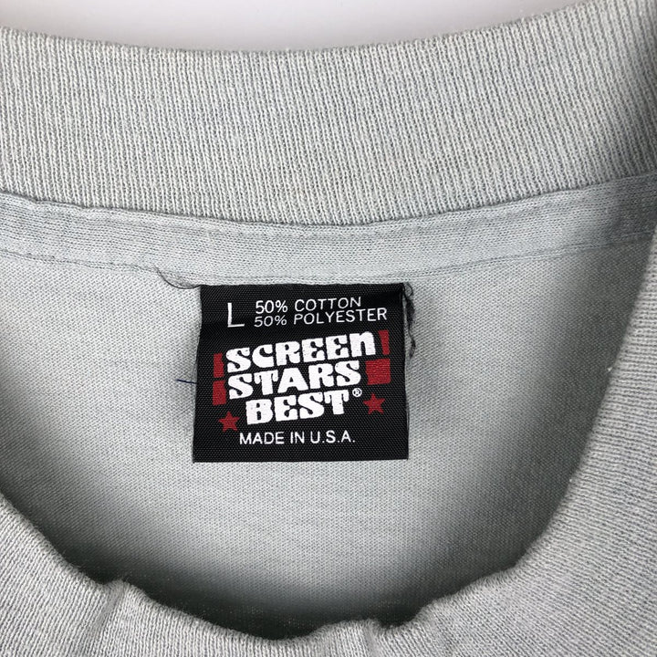90'S Screen Stars MAPCOM Advertising T-Shirt, Made in USA, Men's Size L (approx.), Vintage cotton gray type Vintage Second Hand