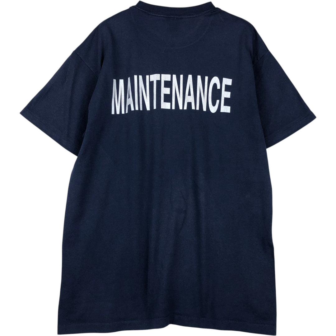 90'S Onita Continental Express Advertising T-Shirt, Men's XL equivalent, Vintage cotton navy blue type Vintage Second Hand