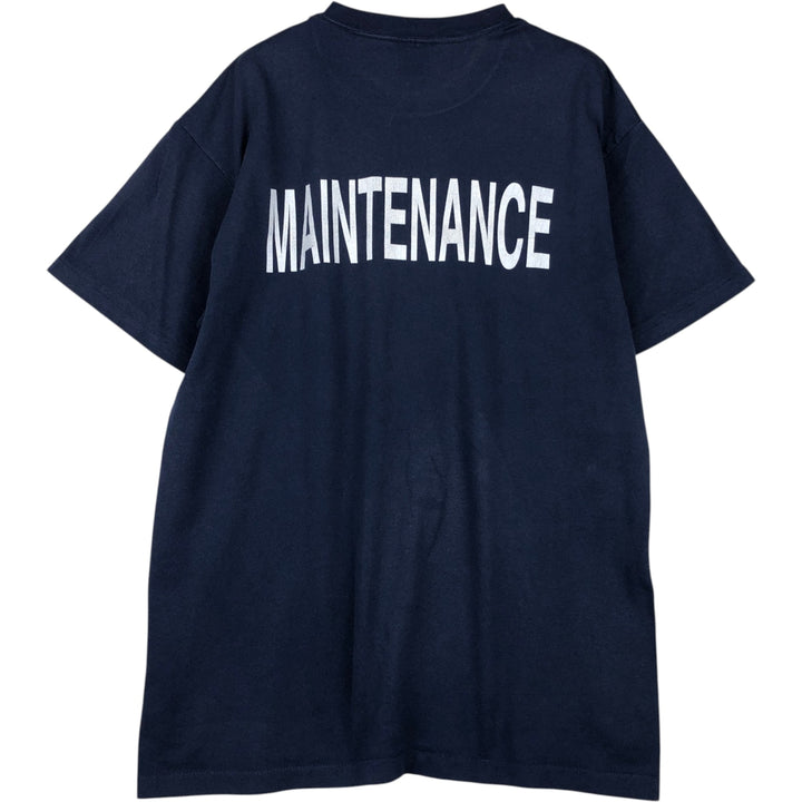 90'S Onita Continental Express Advertising T-Shirt, Men's XL equivalent, Vintage cotton navy blue type Vintage Second Hand
