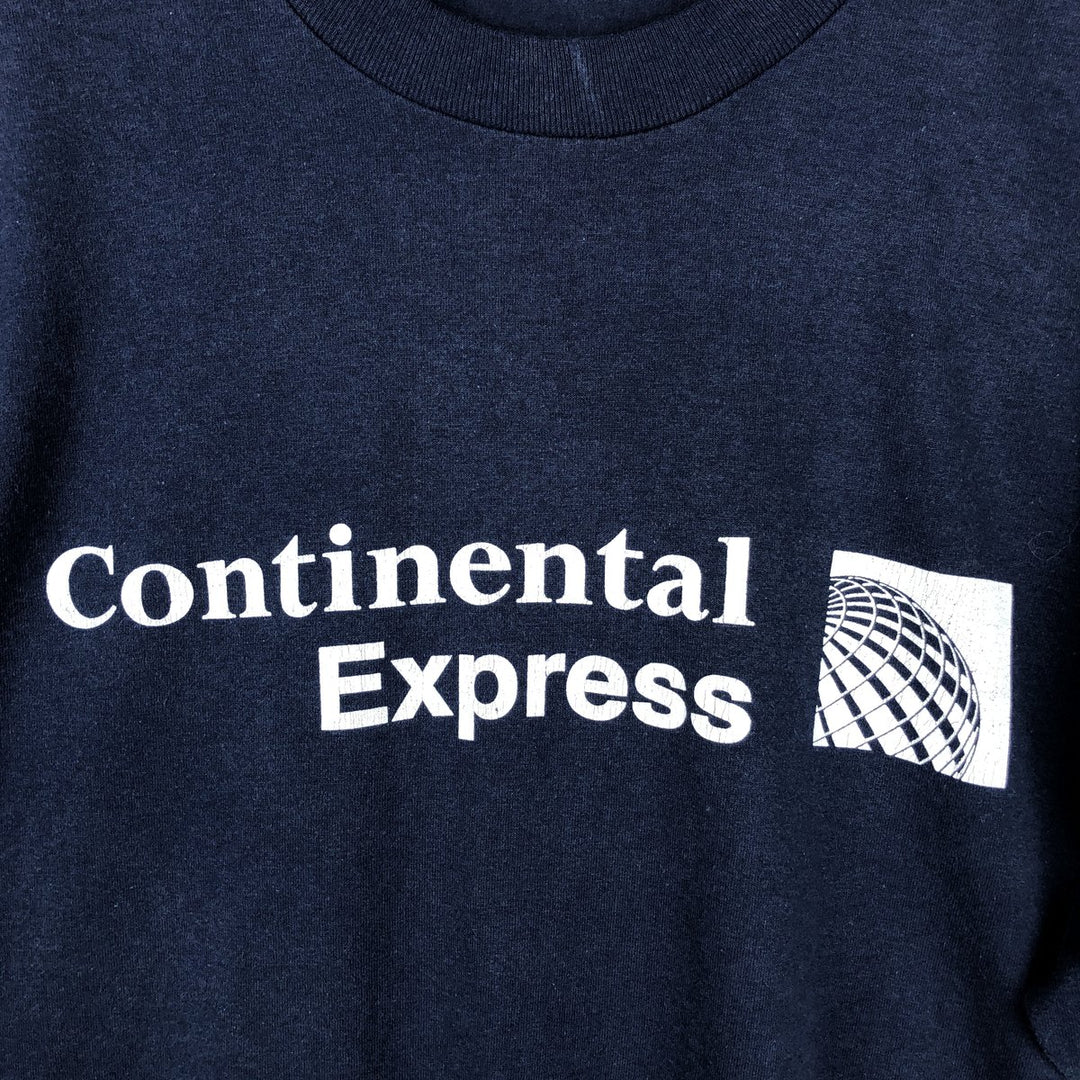 90'S Onita Continental Express Advertising T-Shirt, Men's XL equivalent, Vintage cotton navy blue type Vintage Second Hand