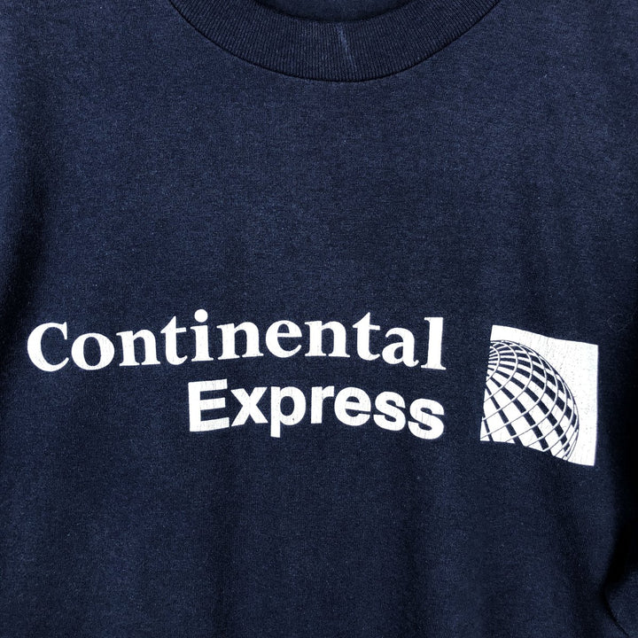 90'S Onita Continental Express Advertising T-Shirt, Men's XL equivalent, Vintage cotton navy blue type Vintage Second Hand