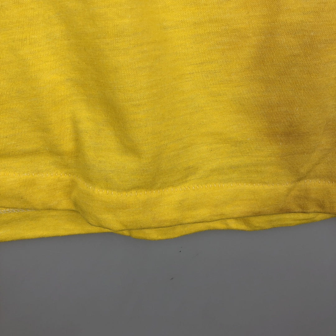 Lender's Advertising T-Shirt, Made in USA, Men's XL equivalent, Vintage. polyester yellow type Vintage Second Hand