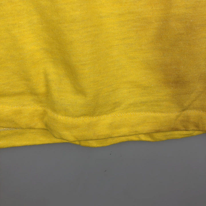 Lender's Advertising T-Shirt, Made in USA, Men's XL equivalent, Vintage. polyester yellow type Vintage Second Hand