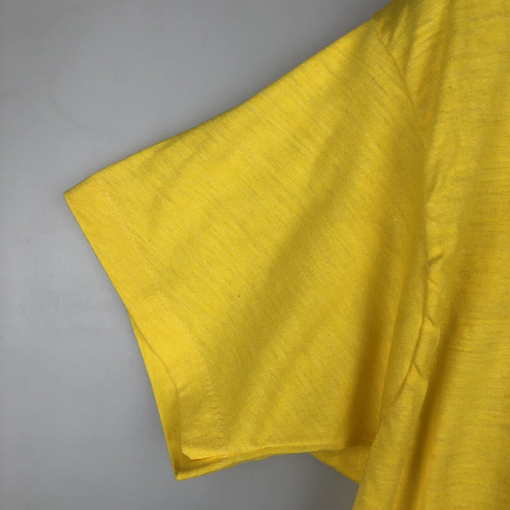 Lender's Advertising T-Shirt, Made in USA, Men's XL equivalent, Vintage. polyester yellow type Vintage Second Hand