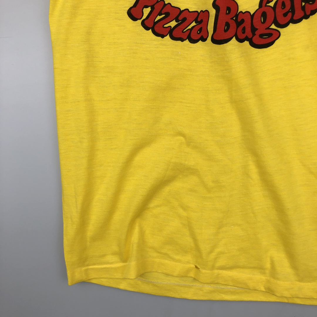 Lender's Advertising T-Shirt, Made in USA, Men's XL equivalent, Vintage. polyester yellow type Vintage Second Hand