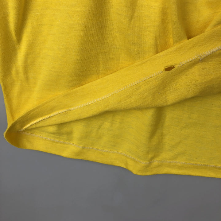 Lender's Advertising T-Shirt, Made in USA, Men's XL equivalent, Vintage. polyester yellow type Vintage Second Hand