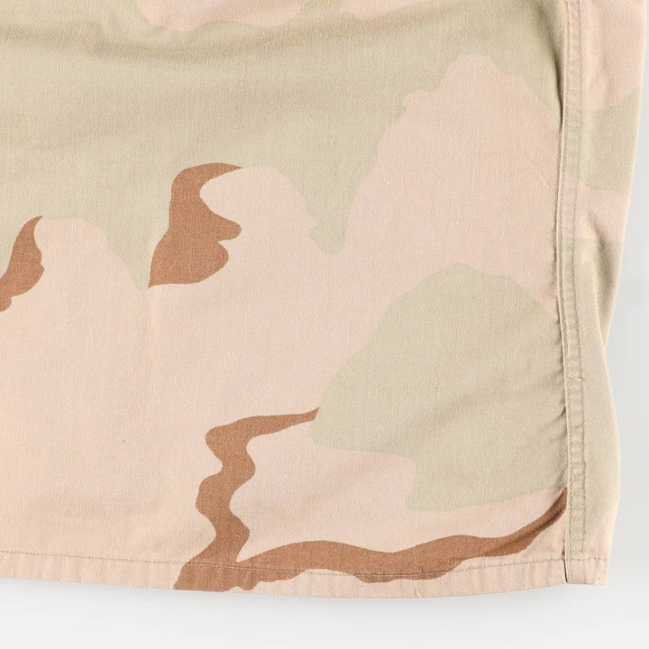1990'S US Military Issue 3C Desert Camo Stenciled BDU Military Jacket, Made in USA, Large-Regular (Men's Size L equivalent) Nylon Beige type Vintage Second Hand