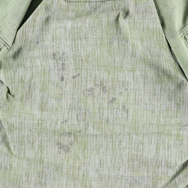 ERDL Green Leaf Camo Ripstop BDU Military Jacket with Stencil, Men's Size M (approx.) unclear Khaki type Vintage Second Hand