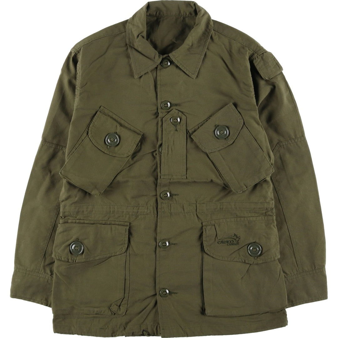 MK2 Canadian Cadet Organization Military Combat Jacket, Canadian Army, 6432, Men's Size S (equivalent) Nylon Khaki type Vintage Second Hand