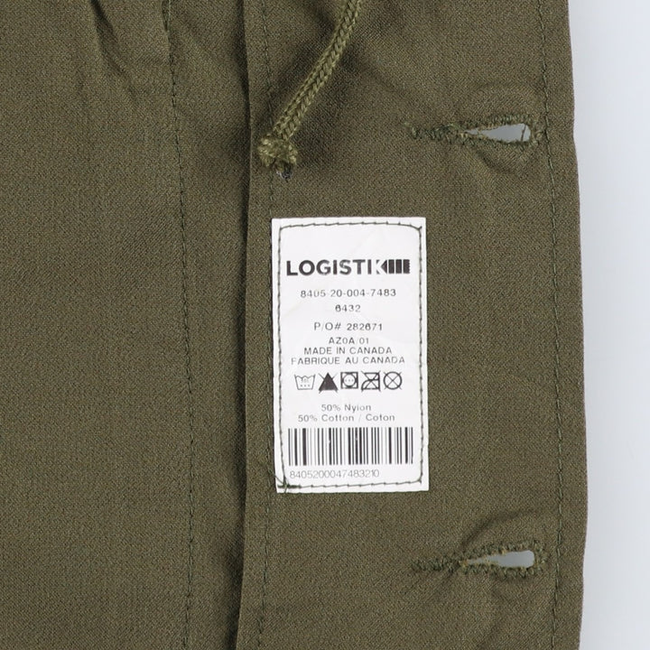 MK2 Canadian Cadet Organization Military Combat Jacket, Canadian Army, 6432, Men's Size S (equivalent) Nylon Khaki type Vintage Second Hand