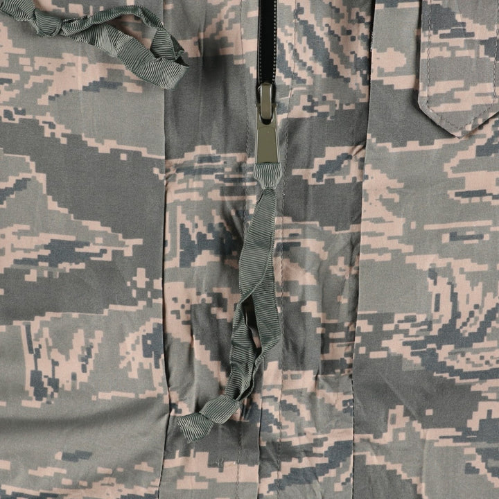 2000'S US Military Issue ABU Digital Tiger Camo Gore-Tex Parka, Made in USA, Small-Regular (Men's Size S) Nylon gray type Vintage Second Hand