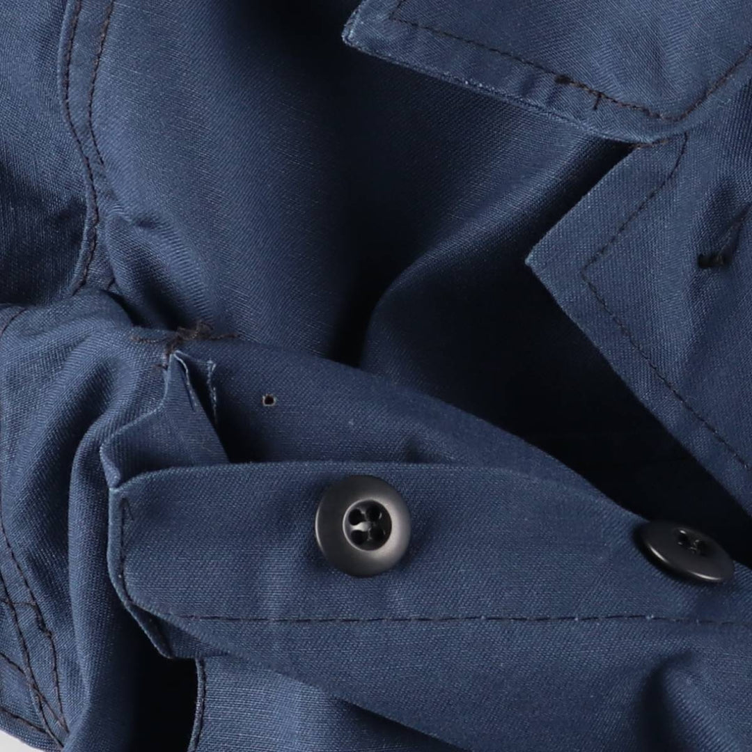 Civilian-made ATLANCO BDU military jacket, made in the USA, men's size M equivalent. polyester Navy blue Vintage Second Hand